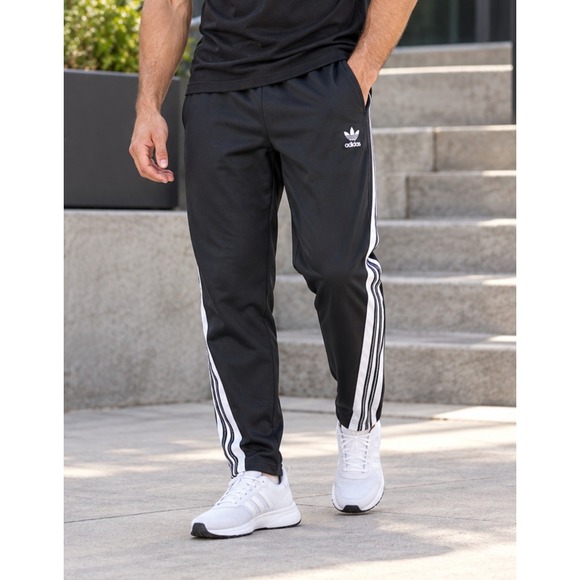 adidas Other - NEW Adidas BR8 US TP DM4463 Men's Size XL Black White Stripe Track Pants